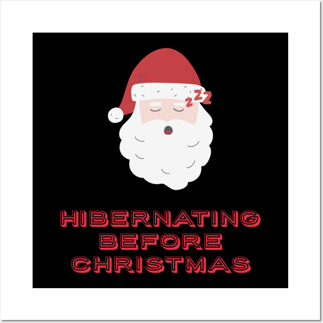 Hibernating before Christmas Wall Art by OrangeBasket